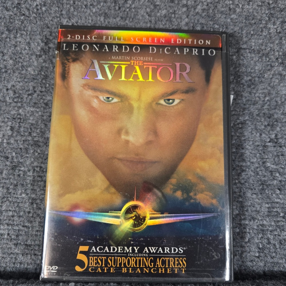 The‎ Aviator DVD Full Screen Edition Leonardo DiCaprio Cate Blanchett 2 Disc Set